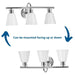 Progress Lighting Ashford Collection 3 Light 100W Medium Base Bath And Vanity Fixture (P300316-015)