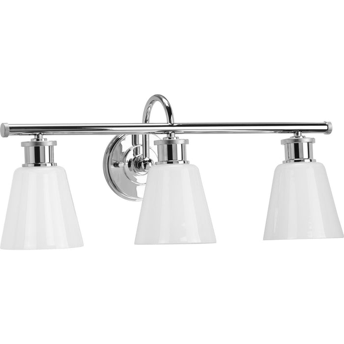 Progress Lighting Ashford Collection 3 Light 100W Medium Base Bath And Vanity Fixture (P300316-015)