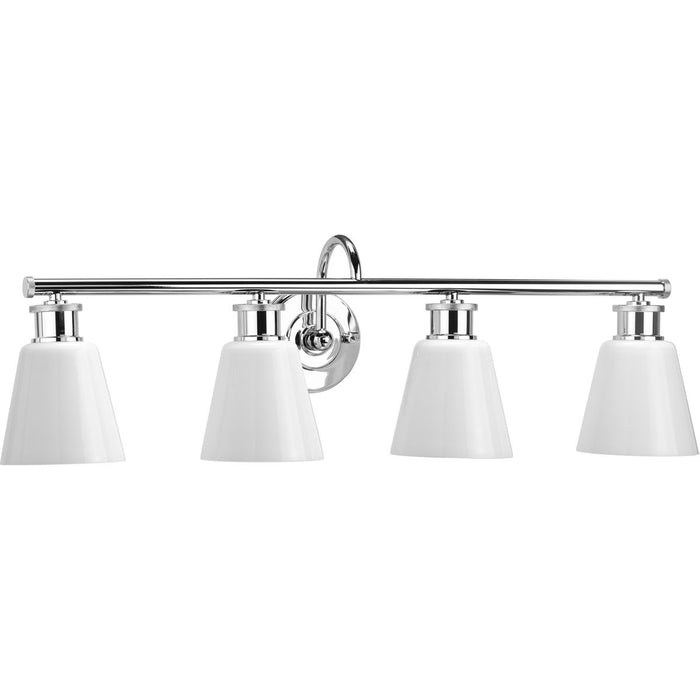 Progress Lighting Ashford Collection 4 Light 100W Medium Base Bath And Vanity Fixture (P300317-015)