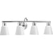 Progress Lighting Ashford Collection 4 Light 100W Medium Base Bath And Vanity Fixture (P300317-015)