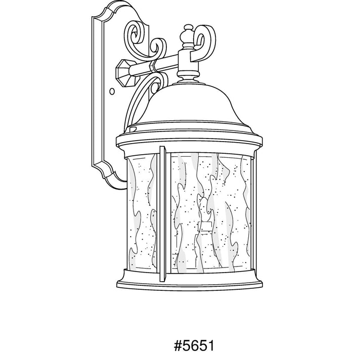 Progress Lighting Ashmore Collection Three-Light Wall Lantern (P5651-31)