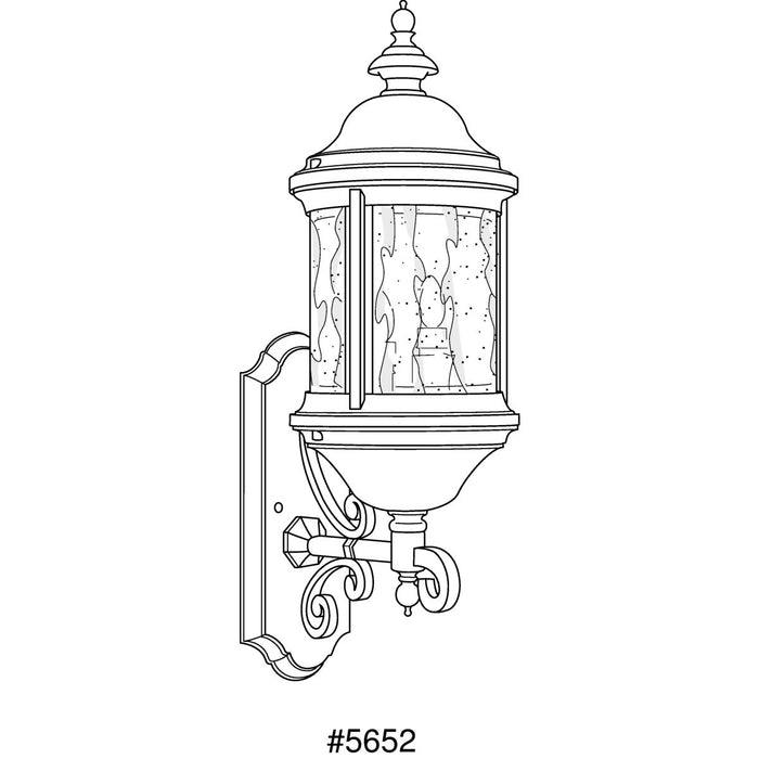 Progress Lighting Ashmore Collection Three-Light Wall Lantern (P5652-31)