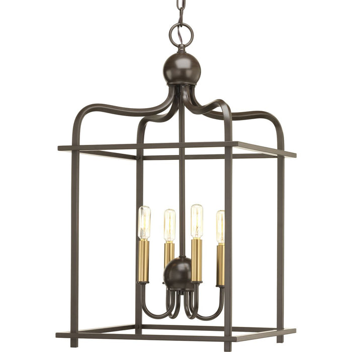 Progress Lighting Assembly Hall Collection Four-Light Foyer Pendant (P500036-020)
