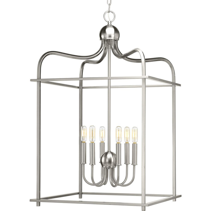 Progress Lighting Assembly Hall Collection Six-Light Foyer Pendant (P500037-009)