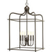 Progress Lighting Assembly Hall Collection Six-Light Foyer Pendant (P500037-020)