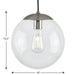 Progress Lighting Atwell Collection 1 Light 60W Medium Base Pendant Fixture (P500310-009)