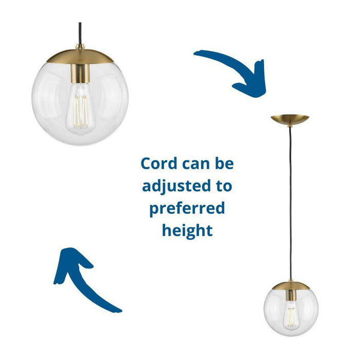 Progress Lighting Atwell Collection 1 Light 60W Medium Base Pendant Fixture (P500310-109)