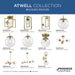 Progress Lighting Atwell Collection 60W Five-Light Chandelier Brushed Bronze (P400325-109)