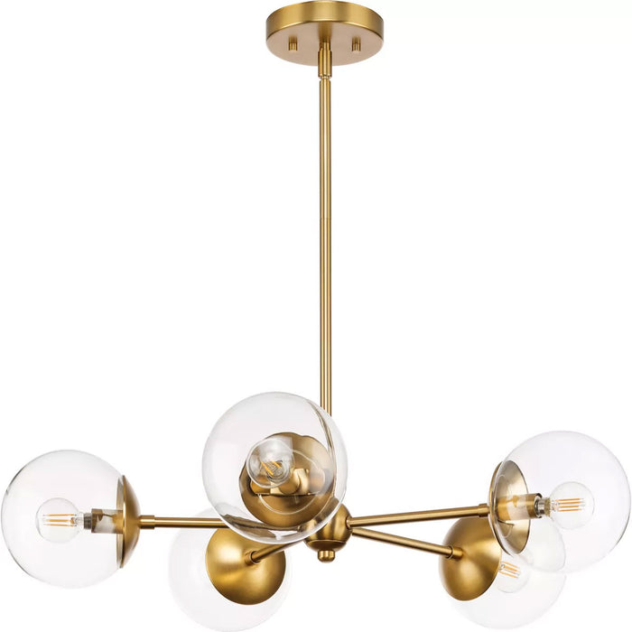 Progress Lighting Atwell Collection 60W Five-Light Chandelier Brushed Bronze (P400325-109)