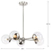 Progress Lighting Atwell Collection 60W Five-Light Chandelier Brushed Nickel (P400325-009)