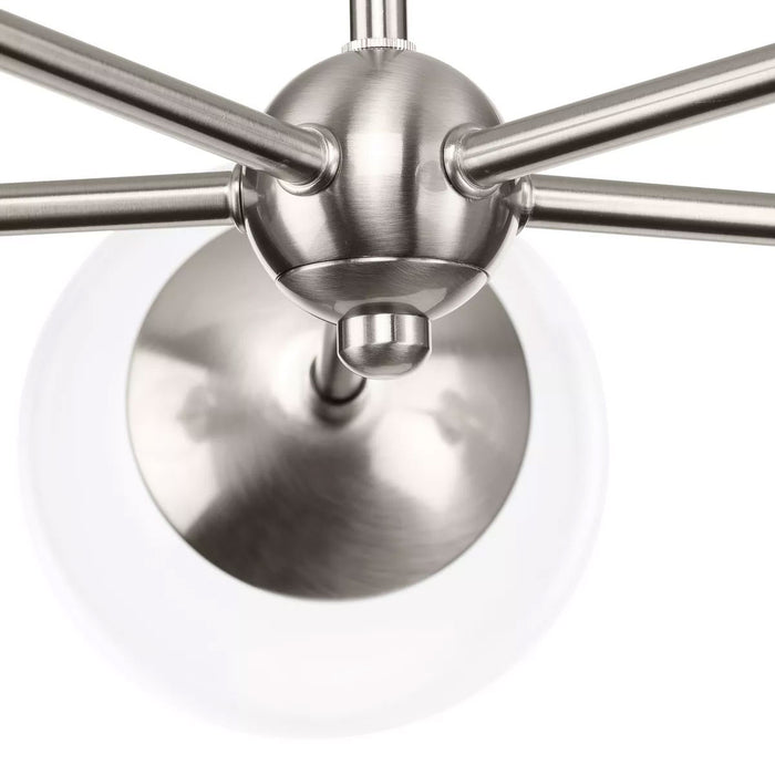 Progress Lighting Atwell Collection 60W Five-Light Chandelier Brushed Nickel (P400325-009)