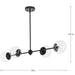 Progress Lighting Atwell Collection 60W Four-Light Linear Chandelier Matte Black (P400326-31M)