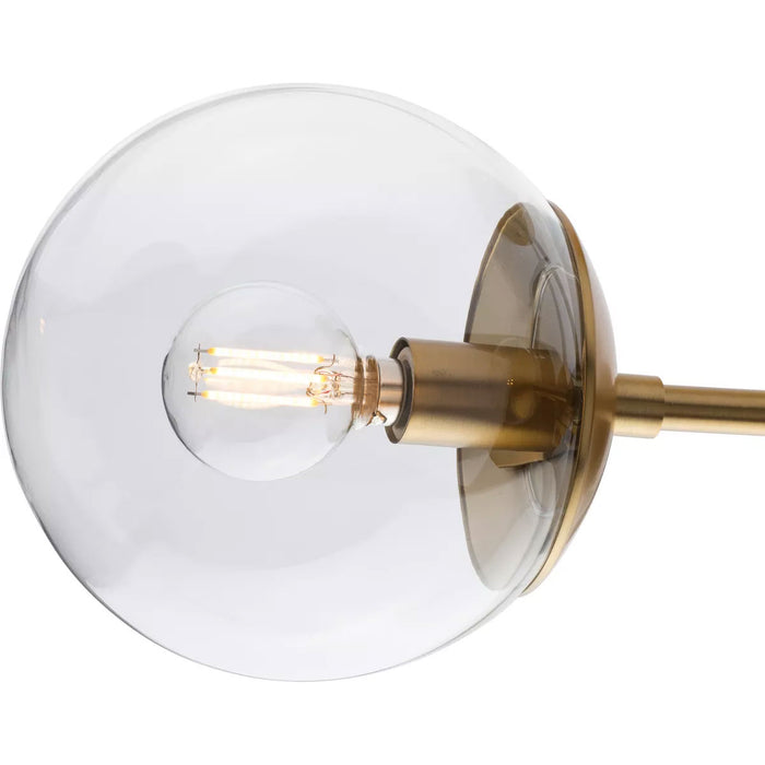 Progress Lighting Atwell Collection 60W Three-Light Semi-Flush Mount Fixture Brushed Bronze (P350235-109)