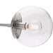 Progress Lighting Atwell Collection 60W Three-Light Semi-Flush Mount Fixture Brushed Nickel (P350235-009)
