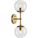 Progress Lighting Atwell Collection 60W Two-Light Wall Sconce Brushed Bronze (P710114-109)