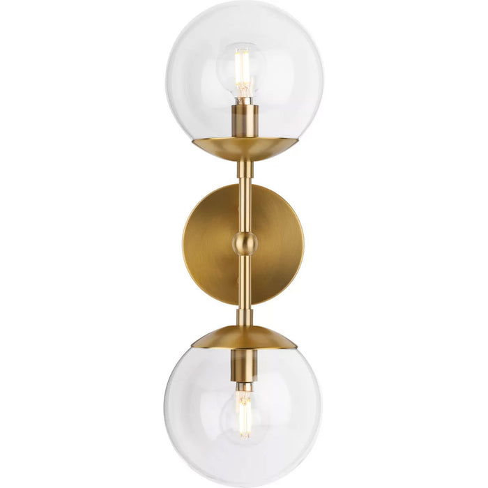 Progress Lighting Atwell Collection 60W Two-Light Wall Sconce Brushed Bronze (P710114-109)