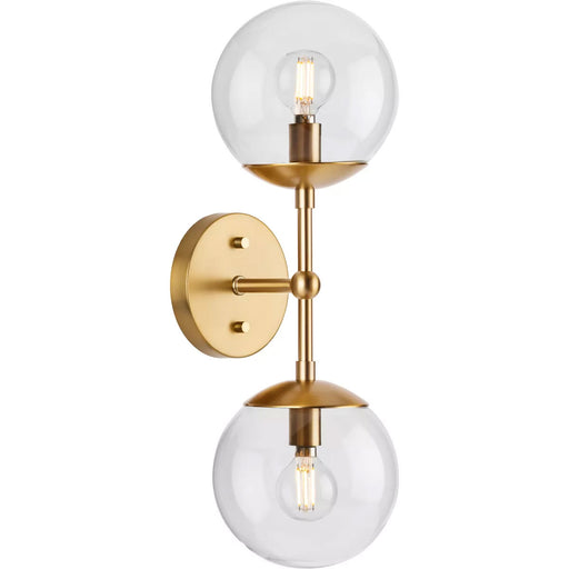 Progress Lighting Atwell Collection 60W Two-Light Wall Sconce Brushed Bronze (P710114-109)