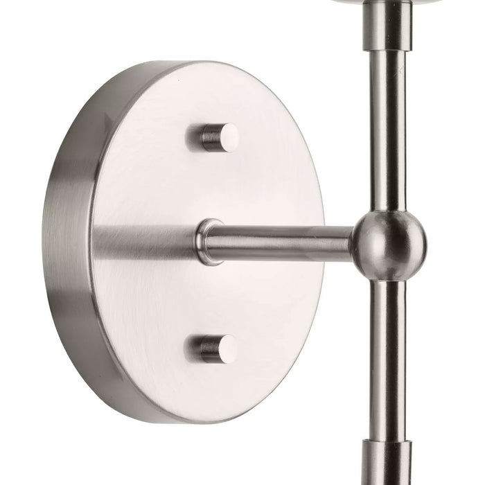 Progress Lighting Atwell Collection 60W Two-Light Wall Sconce Brushed Nickel (P710114-009)