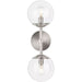 Progress Lighting Atwell Collection 60W Two-Light Wall Sconce Brushed Nickel (P710114-009)