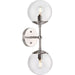 Progress Lighting Atwell Collection 60W Two-Light Wall Sconce Brushed Nickel (P710114-009)