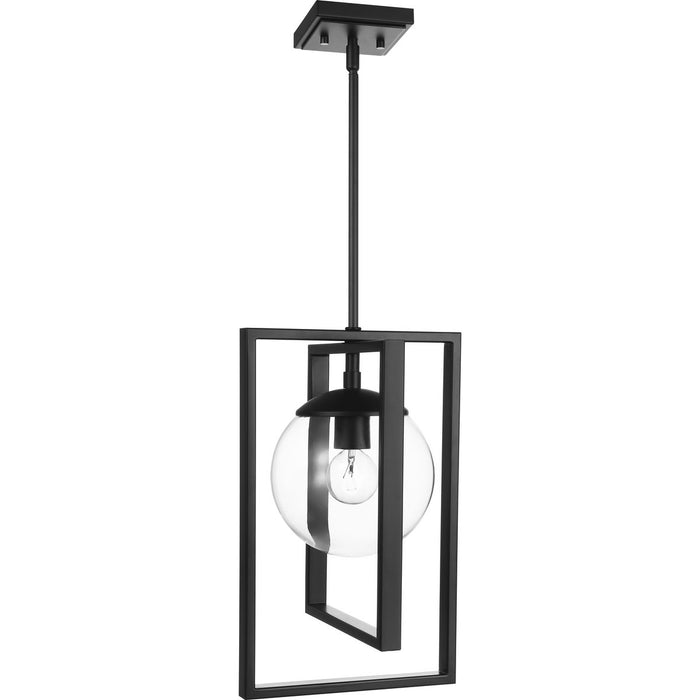 Progress Lighting Atwell Collection Black One-Light Pendant (P500283-031)