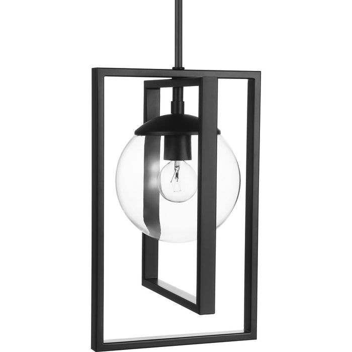 Progress Lighting Atwell Collection Black One-Light Pendant (P500283-031)