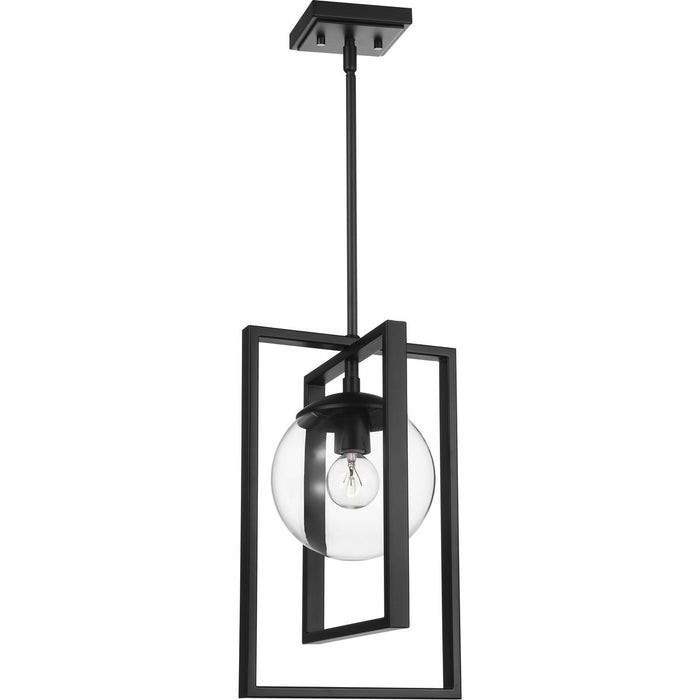 Progress Lighting Atwell Collection Black One-Light Pendant (P500283-031)