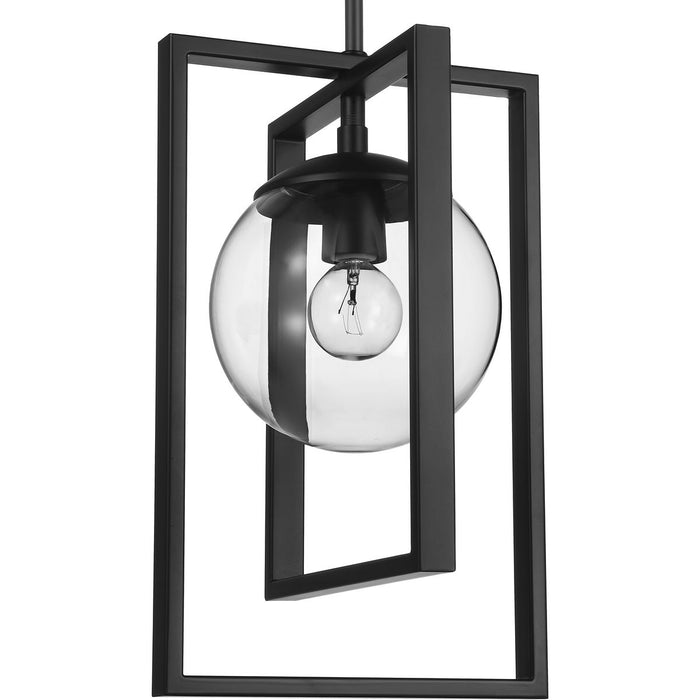 Progress Lighting Atwell Collection Black One-Light Pendant (P500283-031)