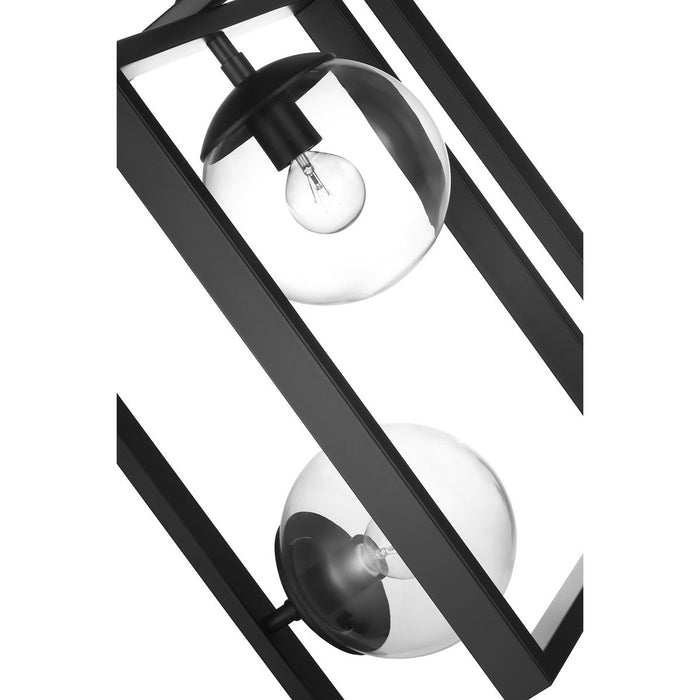 Progress Lighting Atwell Collection Black Two-Light Pendant (P500284-031)