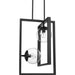 Progress Lighting Atwell Collection Black Two-Light Pendant (P500284-031)
