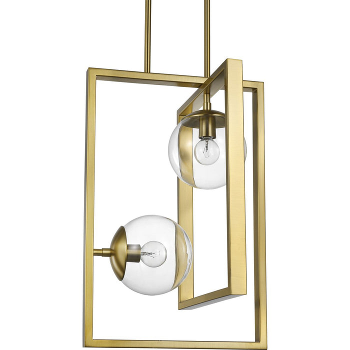 Progress Lighting Atwell Collection Brushed Bronze Two-Light Pendant (P500284-109)
