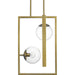 Progress Lighting Atwell Collection Brushed Bronze Two-Light Pendant (P500284-109)