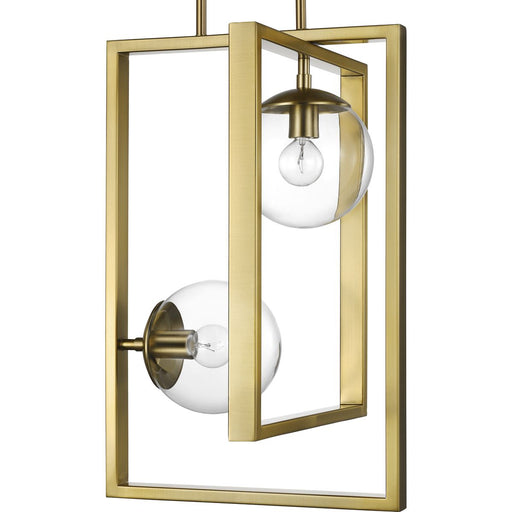 Progress Lighting Atwell Collection Brushed Bronze Two-Light Pendant (P500284-109)