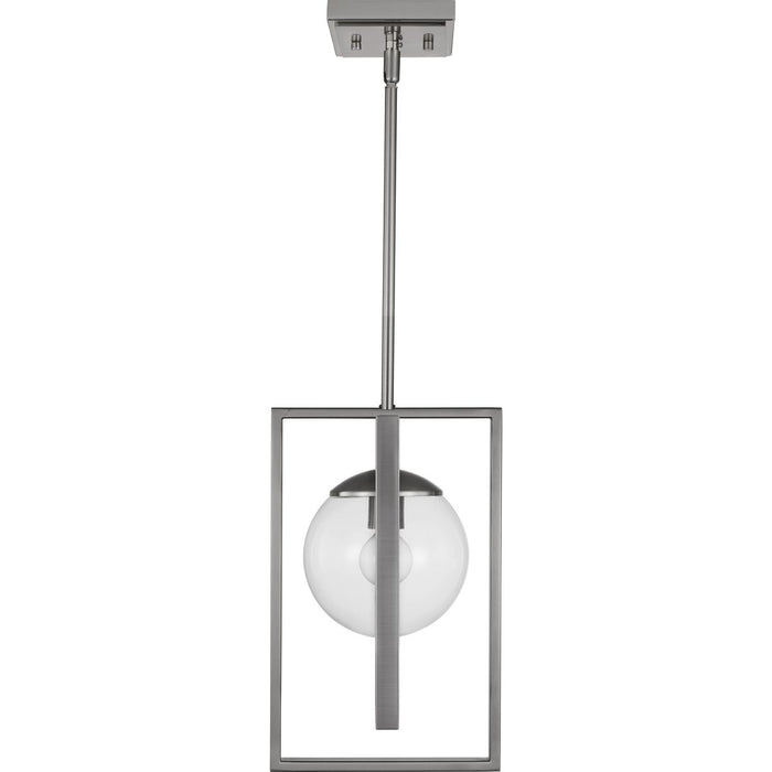 Progress Lighting Atwell Collection Brushed Nickel One-Light Pendant (P500283-009)