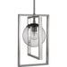 Progress Lighting Atwell Collection Brushed Nickel One-Light Pendant (P500283-009)