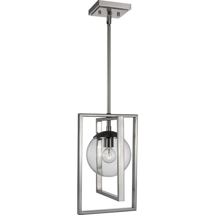 Progress Lighting Atwell Collection Brushed Nickel One-Light Pendant (P500283-009)