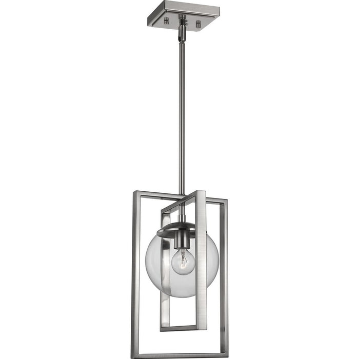 Progress Lighting Atwell Collection Brushed Nickel One-Light Pendant (P500283-009)