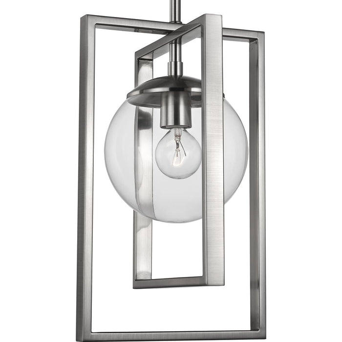 Progress Lighting Atwell Collection Brushed Nickel One-Light Pendant (P500283-009)