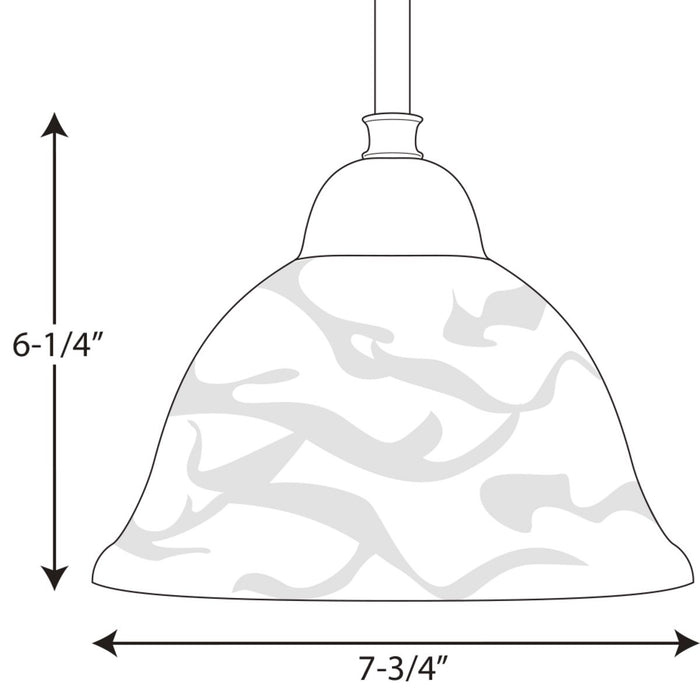 Progress Lighting Avalon Collection One-Light Mini-Pendant (P5068-09)