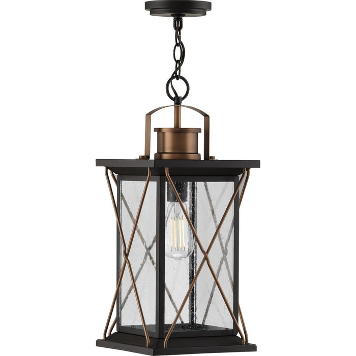 Progress Lighting Barlowe Collection Antique Bronze One-Light Hanging Lantern (P550068-020)