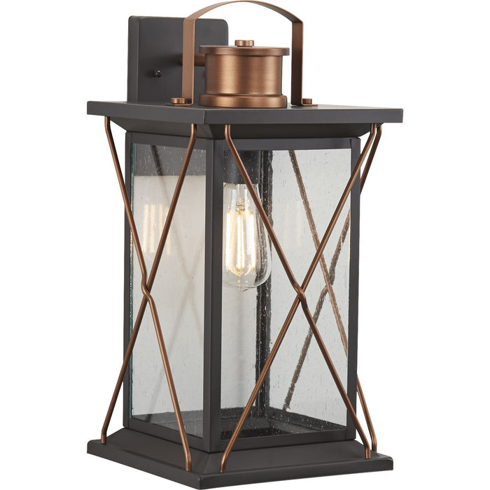 Progress Lighting Barlowe Collection Antique Bronze One-Light Large Wall Lantern (P560158-020)