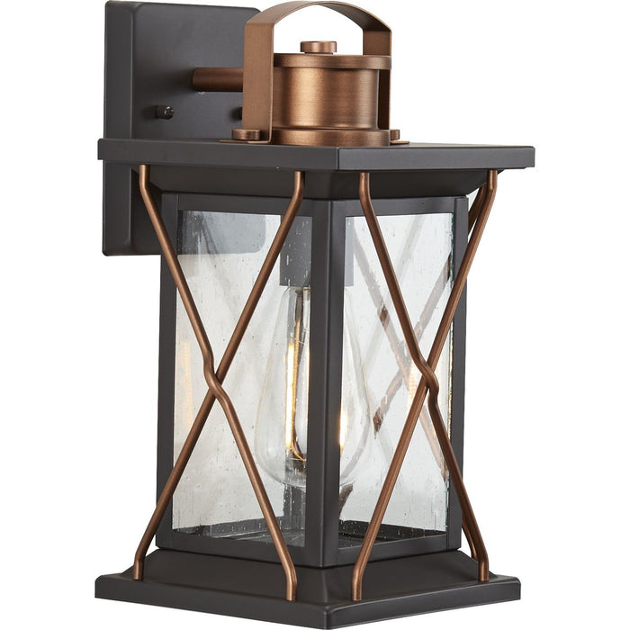 Progress Lighting Barlowe Collection Antique Bronze One-Light Small Wall Lantern (P560156-020)