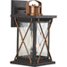 Progress Lighting Barlowe Collection Antique Bronze One-Light Small Wall Lantern (P560156-020)