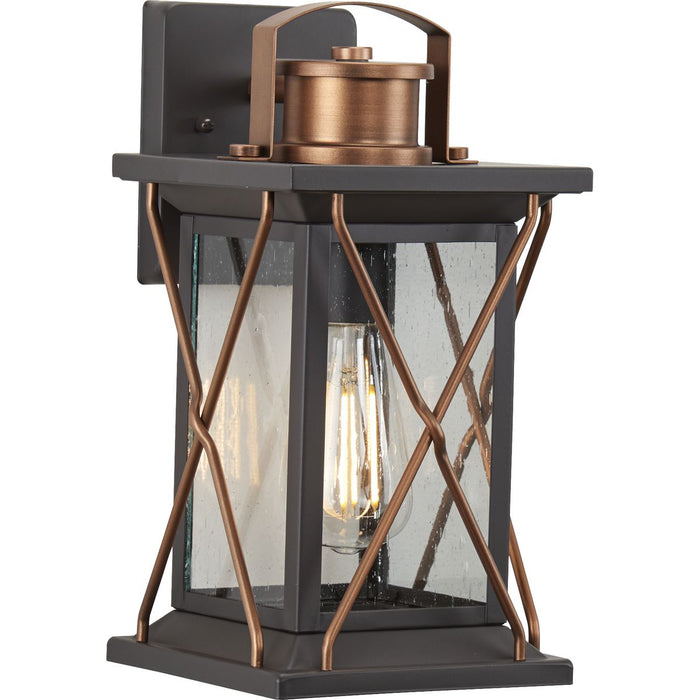 Progress Lighting Barlowe Collection Antique Bronze One-Light Small Wall Lantern (P560156-020)