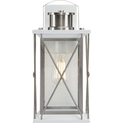 Progress Lighting Barlowe Collection Stainless Steel One-Light Medium Wall Lantern (P560157-135)