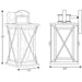 Progress Lighting Barlowe Collection Stainless Steel One-Light Medium Wall Lantern (P560157-135)