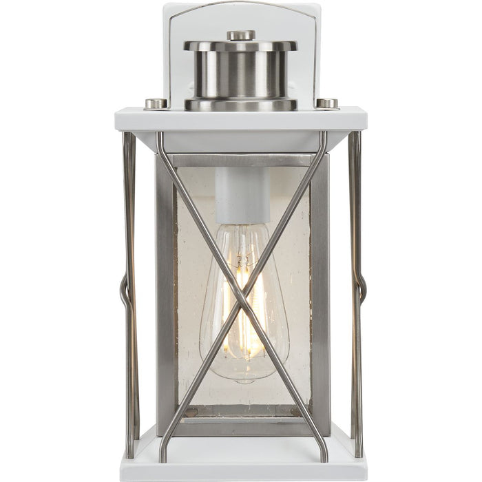 Progress Lighting Barlowe Collection Stainless Steel One-Light Small Wall Lantern (P560156-135)