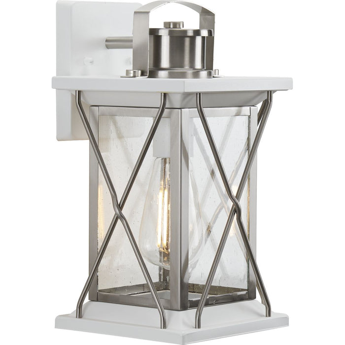 Progress Lighting Barlowe Collection Stainless Steel One-Light Small Wall Lantern (P560156-135)