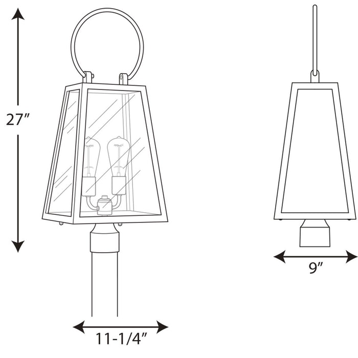 Progress Lighting Barnett Collection Outdoor Post Lantern (P540028-020)