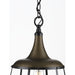 Progress Lighting Bastille Collection Aged Brass One-Light Pendant (P500236-161)